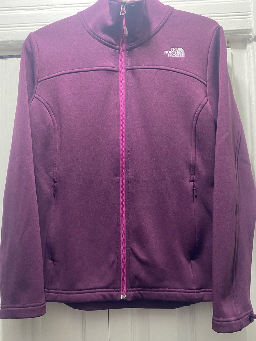 The North Face Plum Purple Agave Full Zip Fleece Jacket Women’s Medium